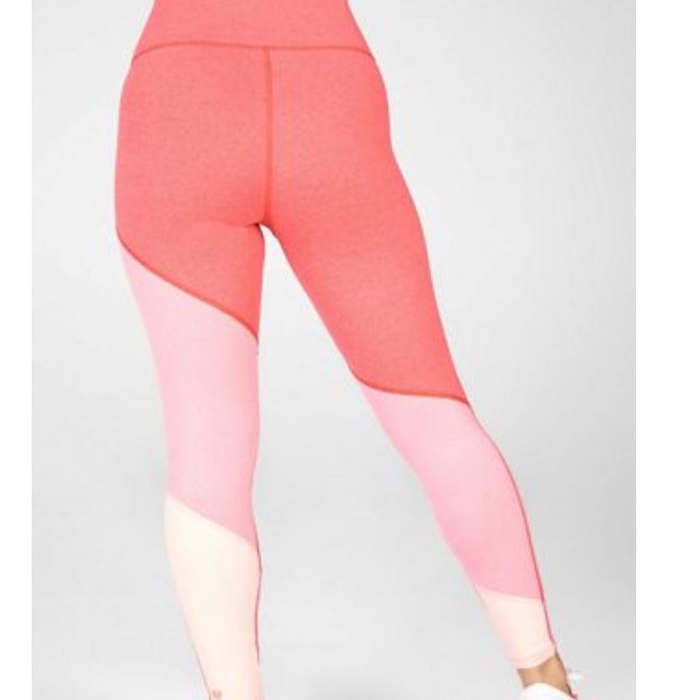 Fabletics highwaisted pink block kids: XL BNWT